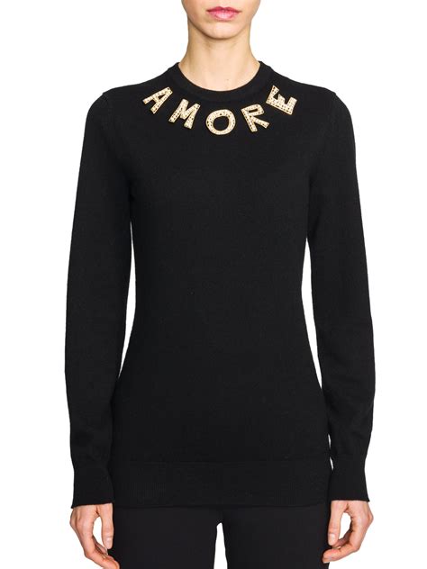 sweat dolce gabbana femme|dolce and gabbana cashmere sweater.